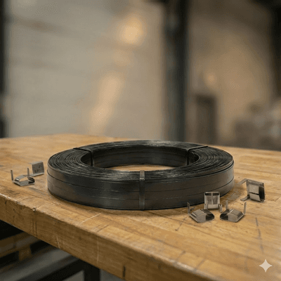 Black Steel Strapping